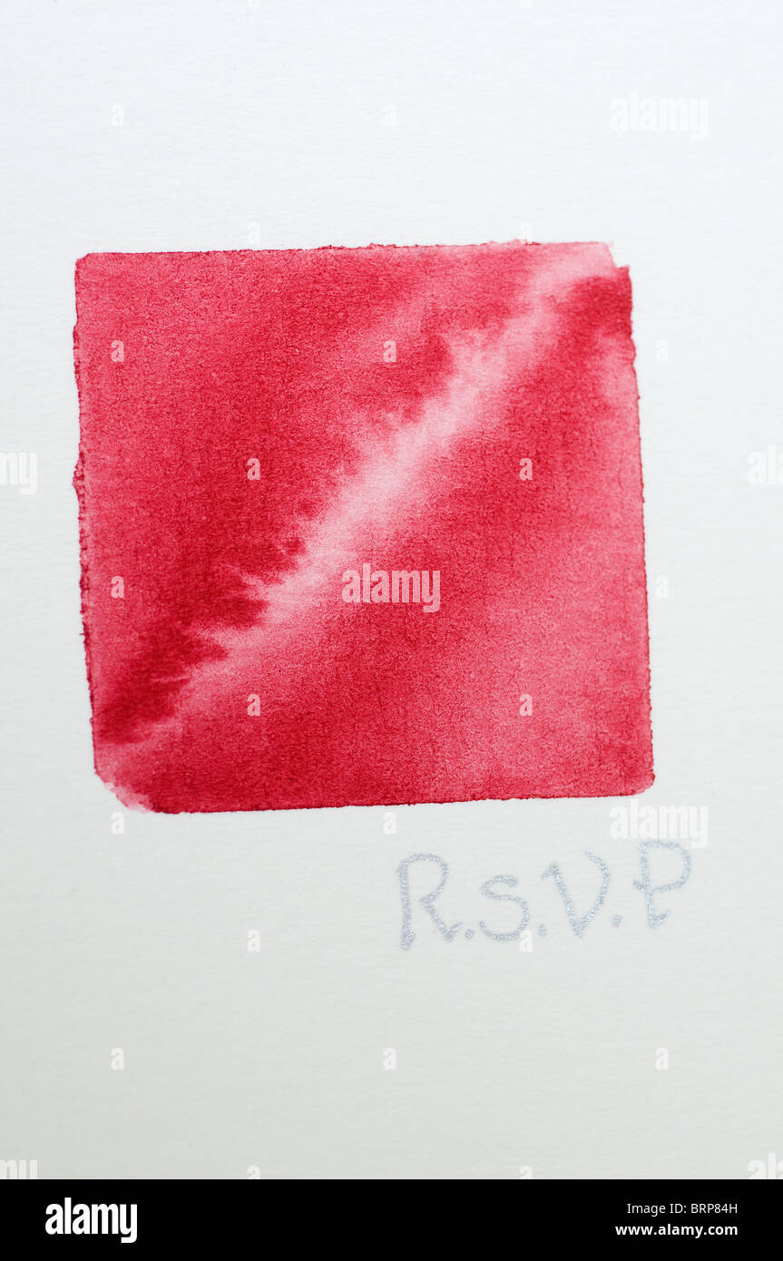 RSVP Hochzeit stationär am reception,Bow,Envelope,R.S.V.P Stockfoto