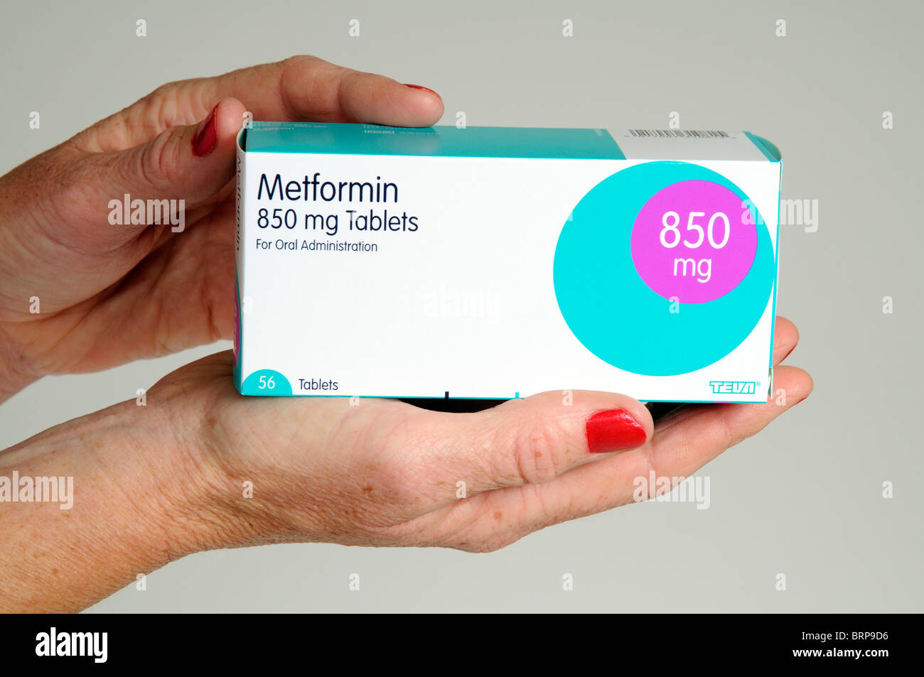 Feld des Medikaments Metformin zur Behandlung von nicht Insulin abhängigen Patienten leiden an Diabetes Stockfoto