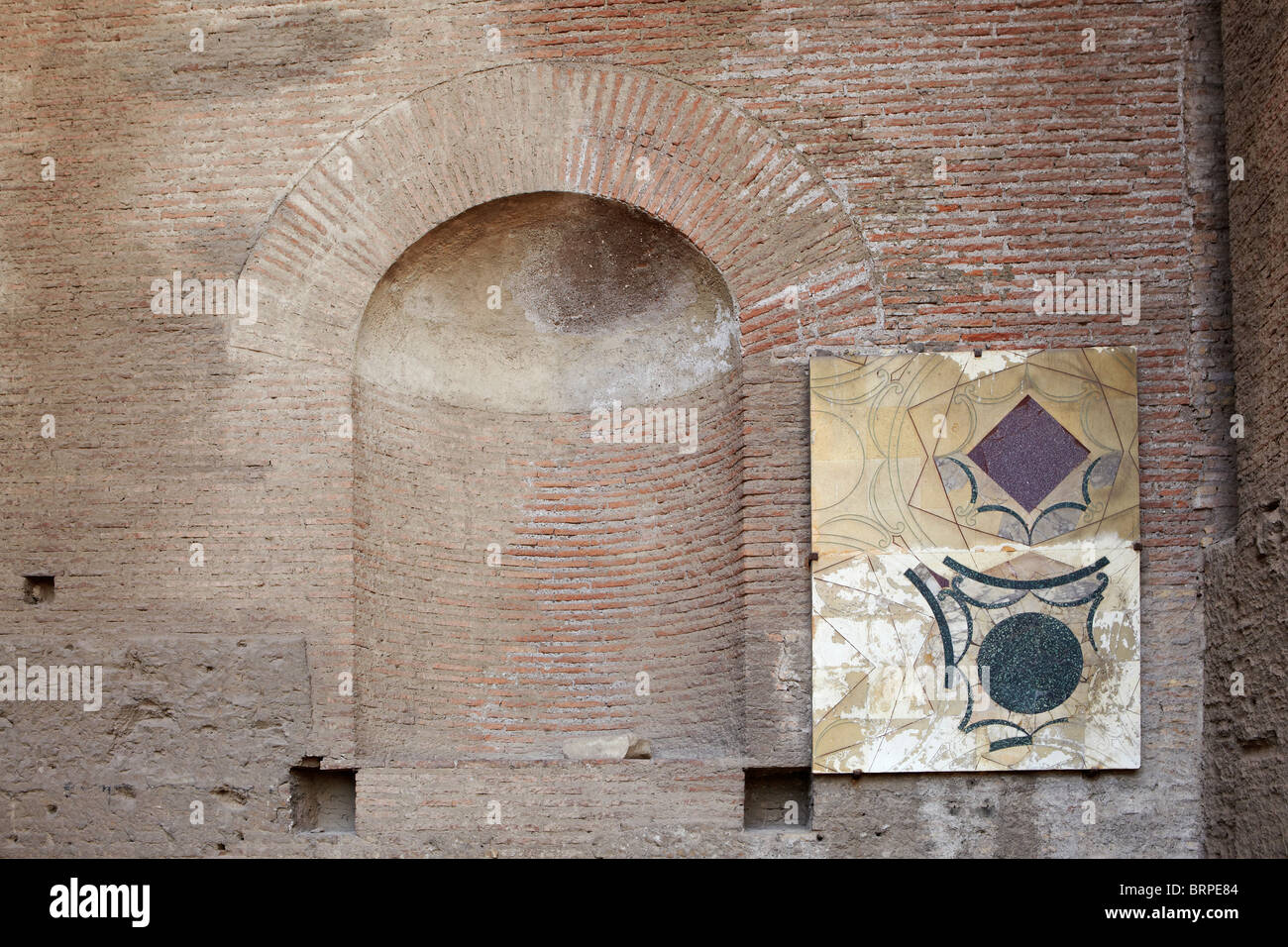 Kunstwerk an Flavian Palast, Palatin, Rom, Italien Stockfoto