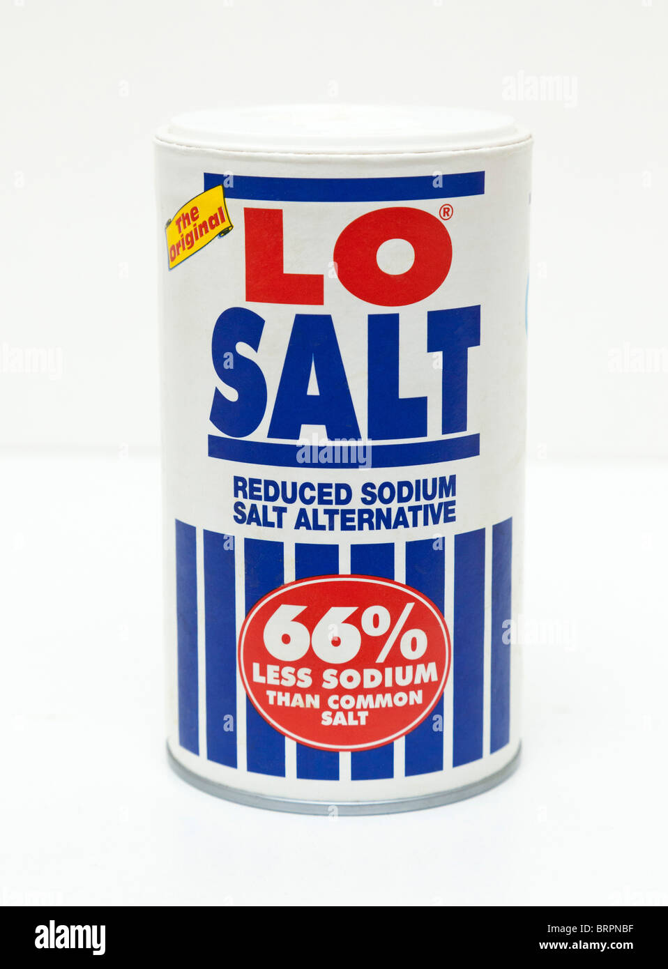 Lo natriumarme Alternative zu Salz Salz Stockfoto