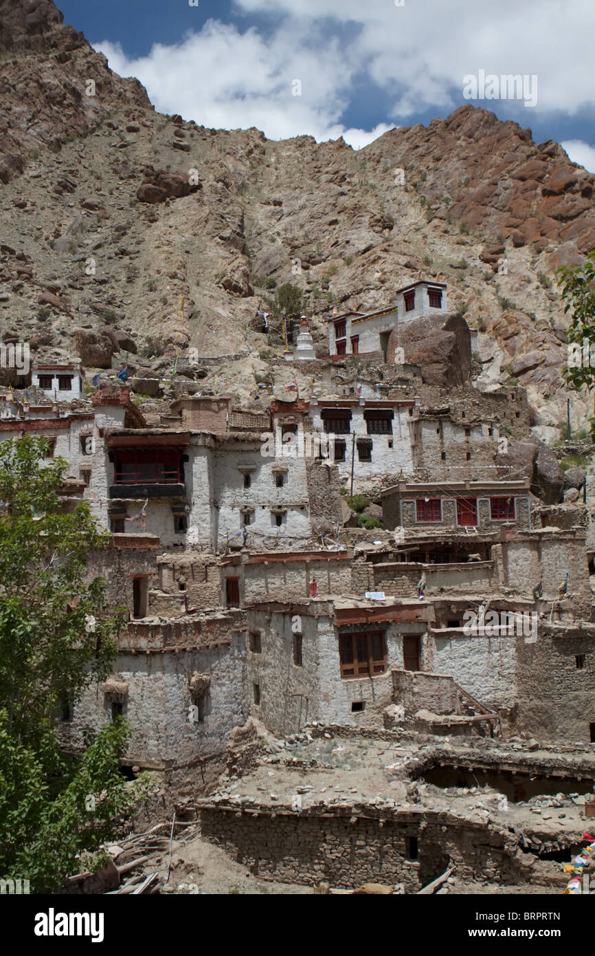 Häuser in Hemis gompa Stockfoto