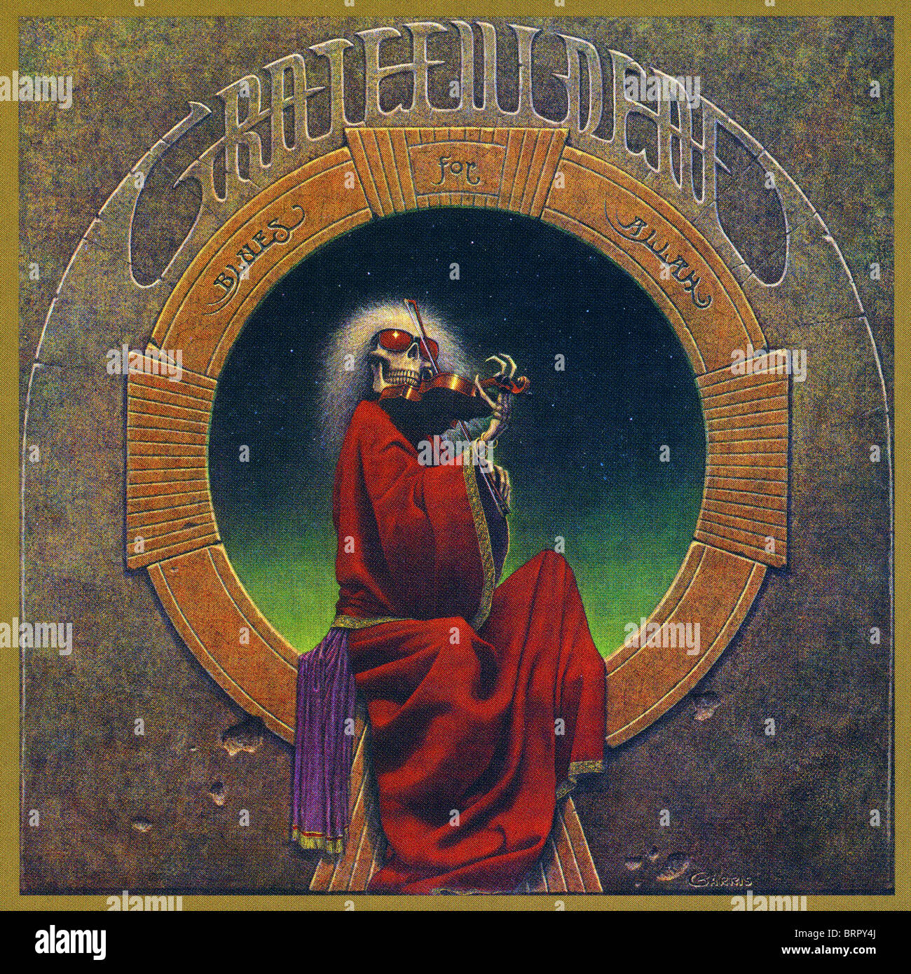 Album-Cover von Blues for Allah von Grateful Dead veröffentlicht von dankbar tot Records im Jahr 1975 aufgenommen Stockfoto