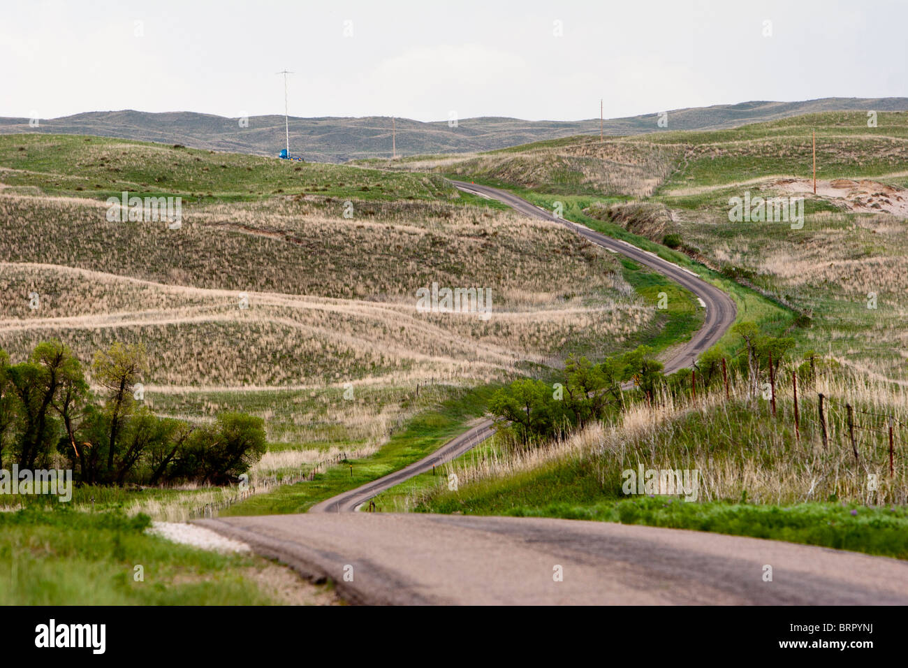 Eine Ferne Doppler auf Rädern-LKW in der ländlichen Sandhills von Nebraska, 29. Mai 2010. Stockfoto