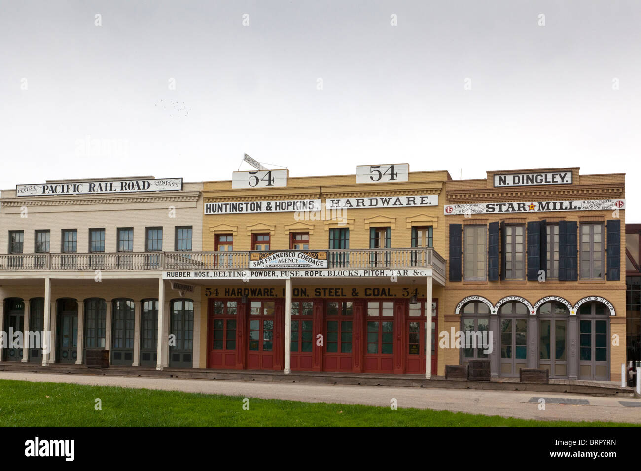 Schaufenster in Old Town Sacramento, Kalifornien Stockfoto