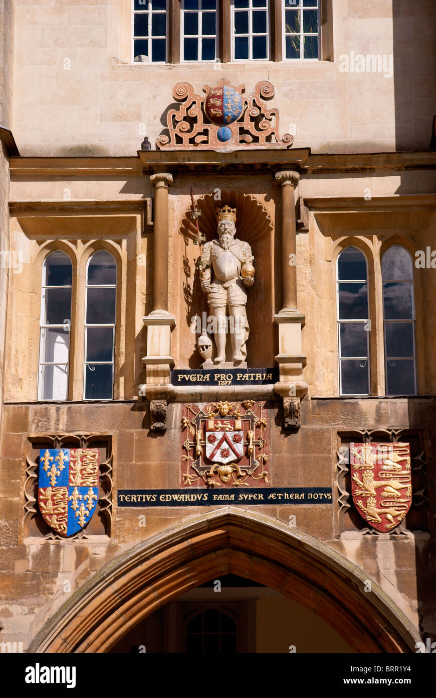 Statue von König Edward 3 Stockfoto