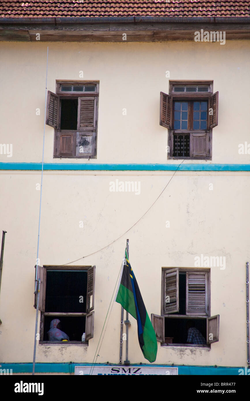 Livingstone Haus in Sansibar beherbergt jetzt die Zanzibar Tourist Corporation. Stockfoto