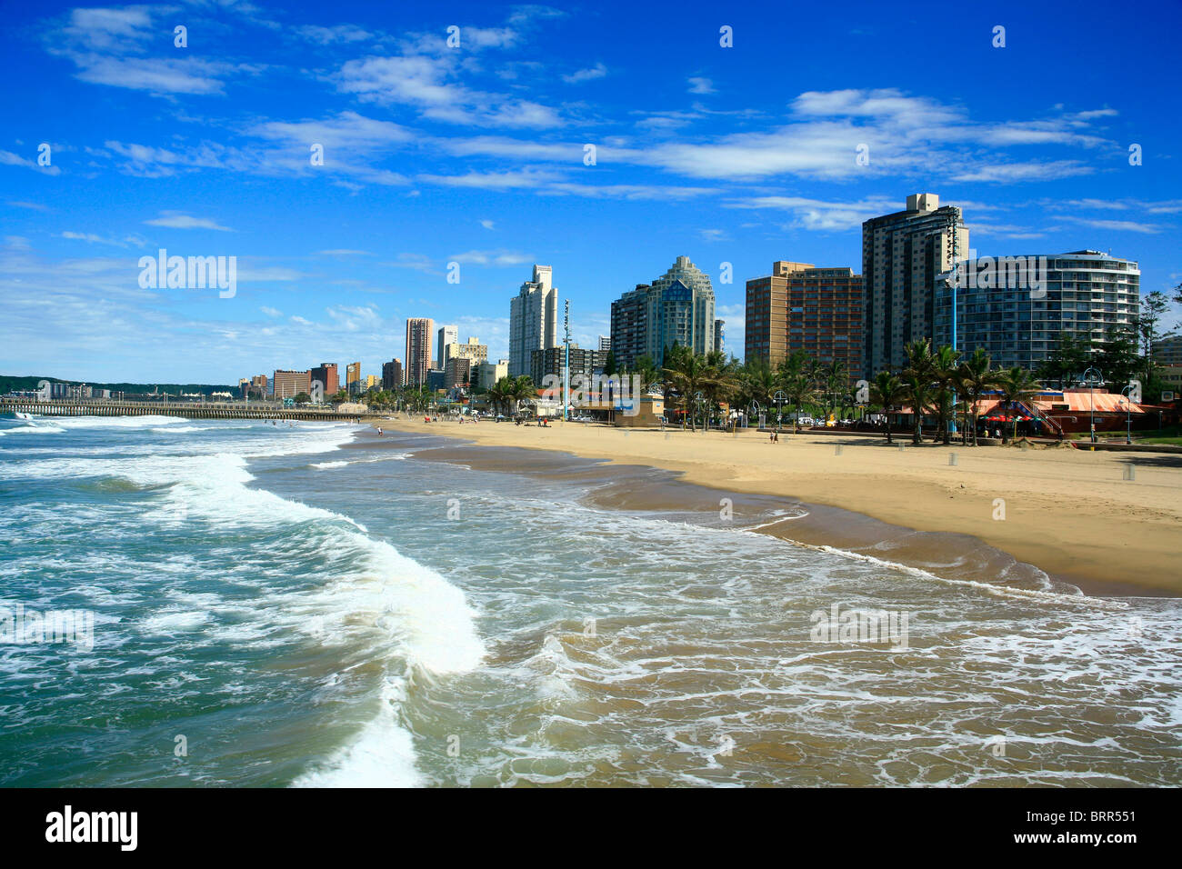 Durban beachfront Stockfoto