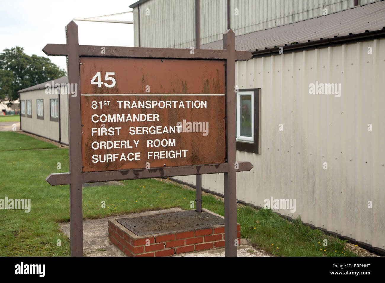 Ehemaliger USAF RAF Bentwaters Basis, Suffolk, England Stockfoto