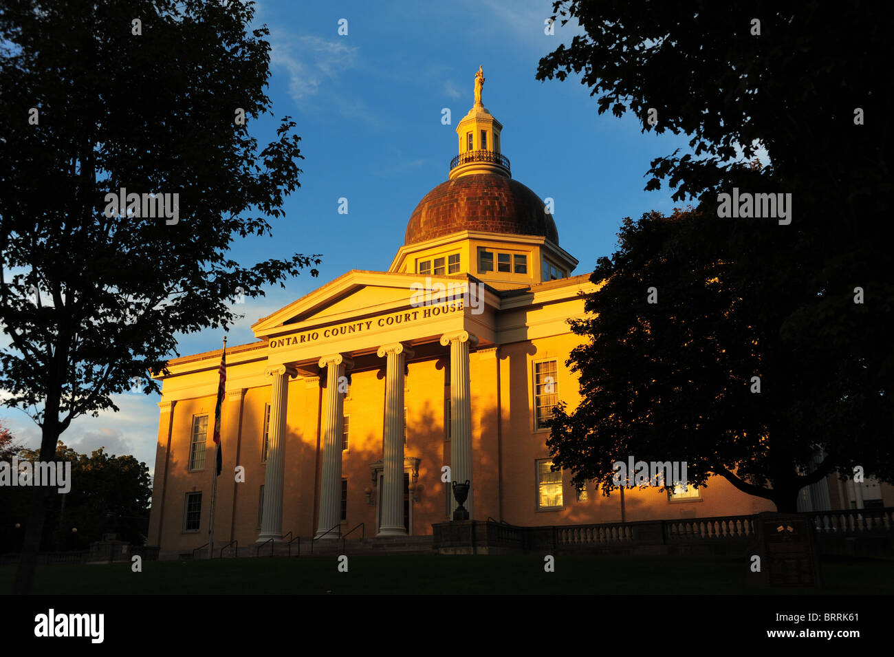 USA New York Canandaigua NY Ontario County Courthouse Canandaigua Lake Finger Lakes Stockfoto
