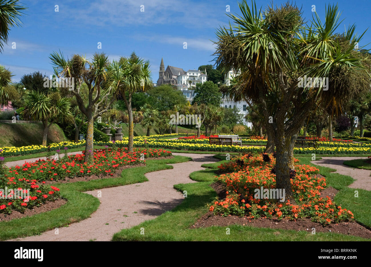 Abtei Park Gardens, Torquay, Devon, UK Stockfoto