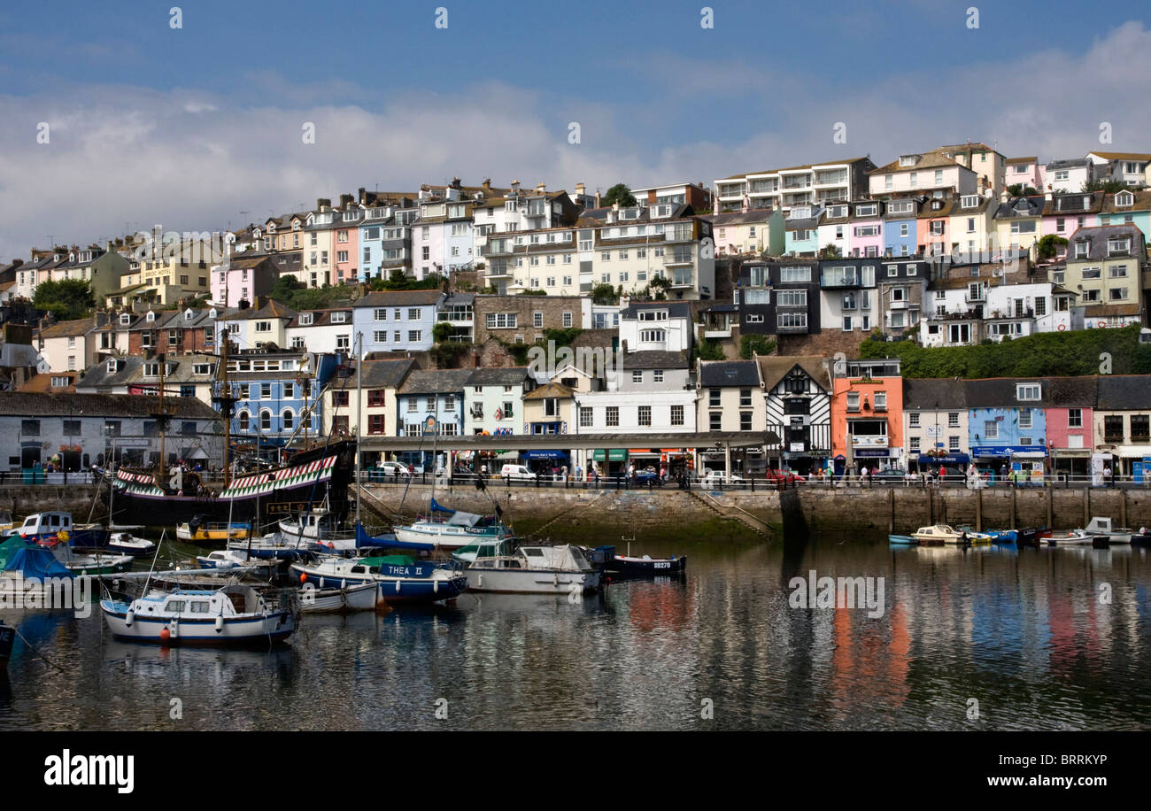 Hafen von Brixham, Devon, UK Stockfoto