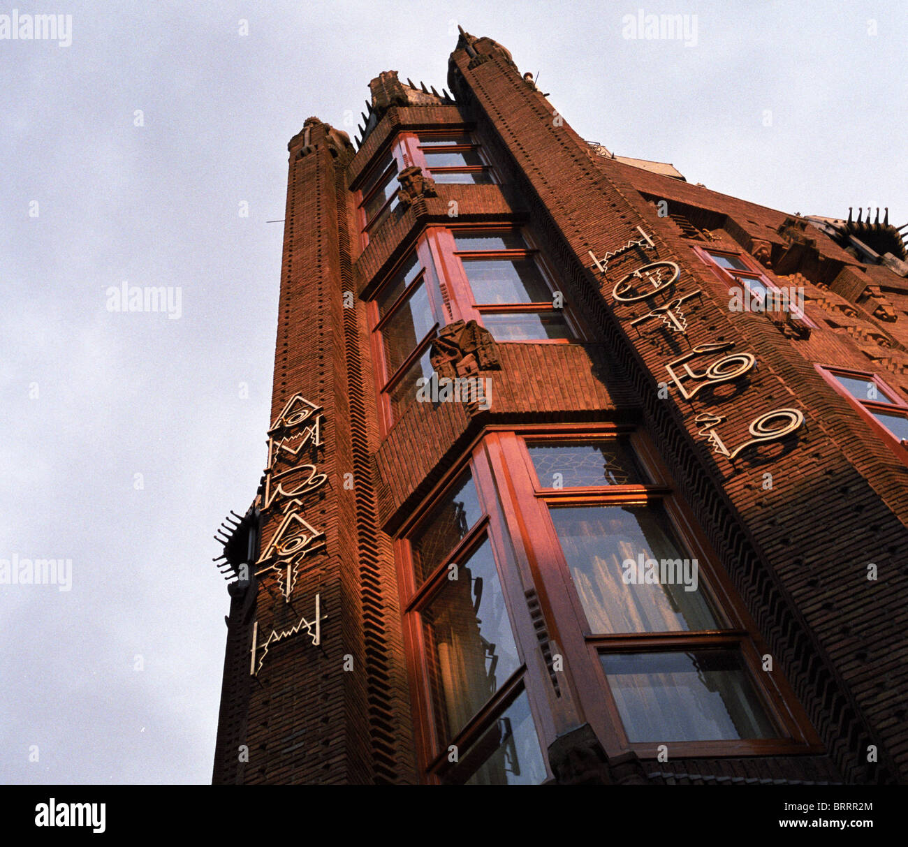 Das Grand Hotel Amrâth, Amsterdam. Früher die Hafenschifffahrt Haus Beibehaltung viele architektonische Merkmale seiner Vergangenheit. Luxushotels. Stockfoto