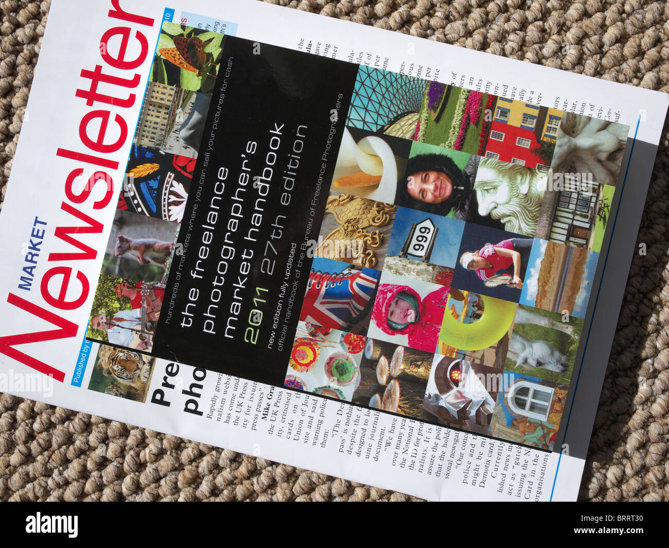 Das Präsidium der freiberuflichen Fotografen Markt Handbuch und Newsletter. Stockfoto