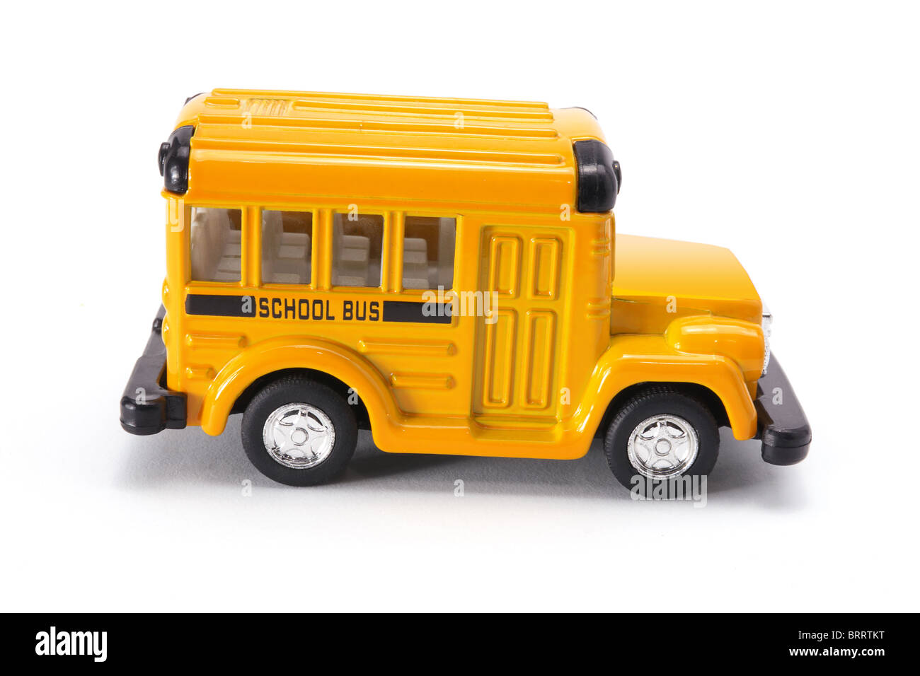 Spielzeug-Schulbus Stockfoto