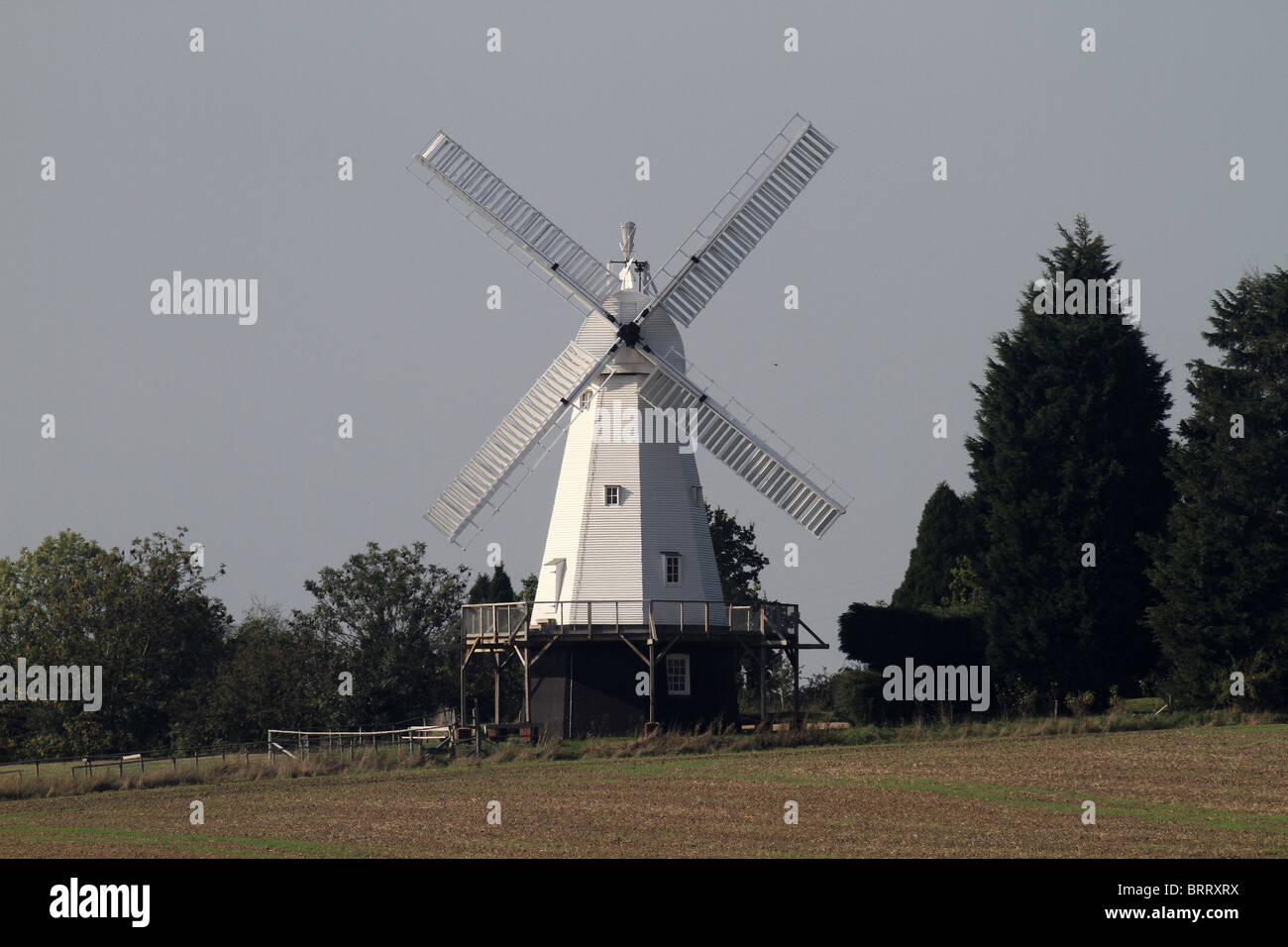 Woodchurch Windmühle, Kent Stockfoto
