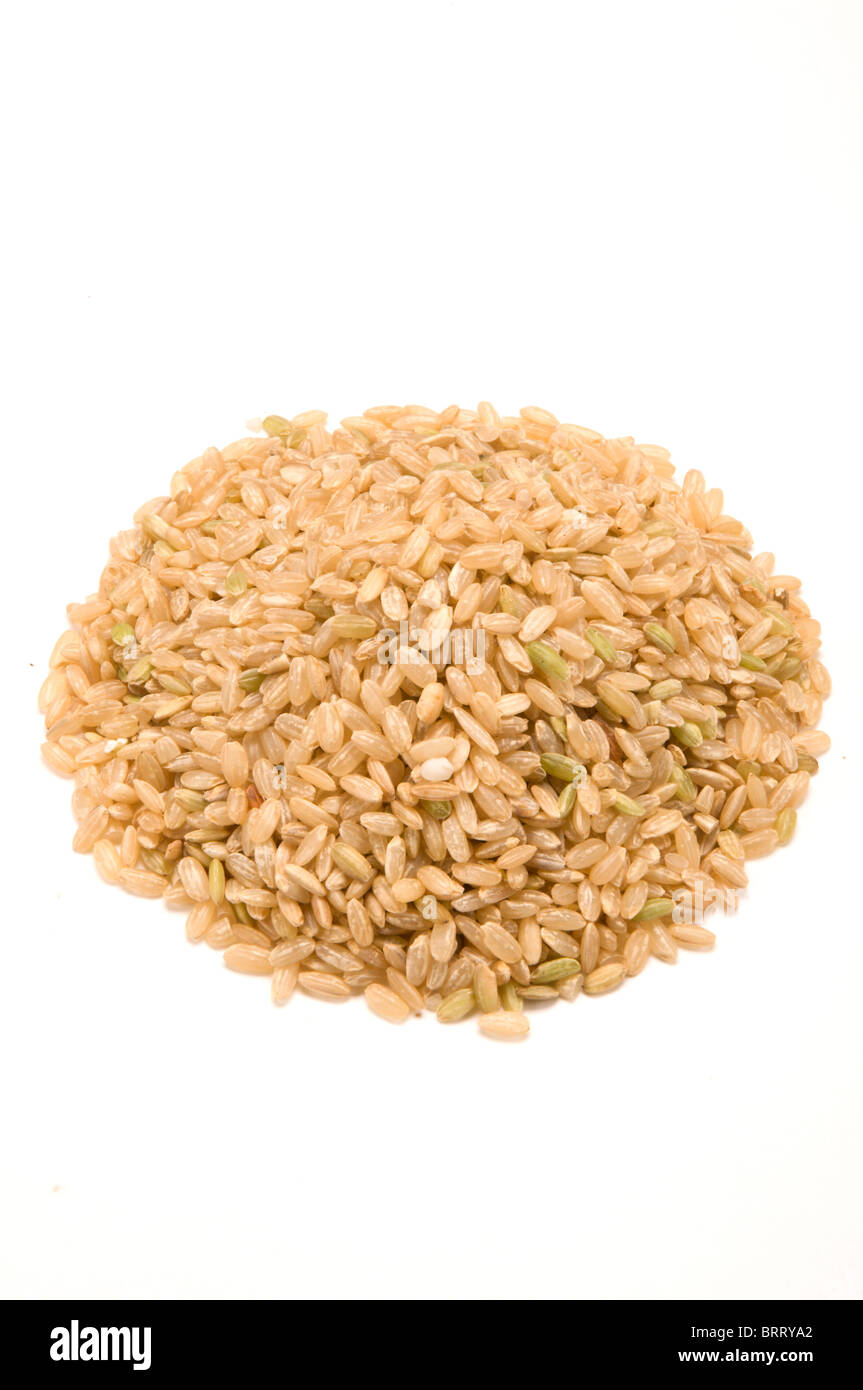 Brauner Reis Stockfoto