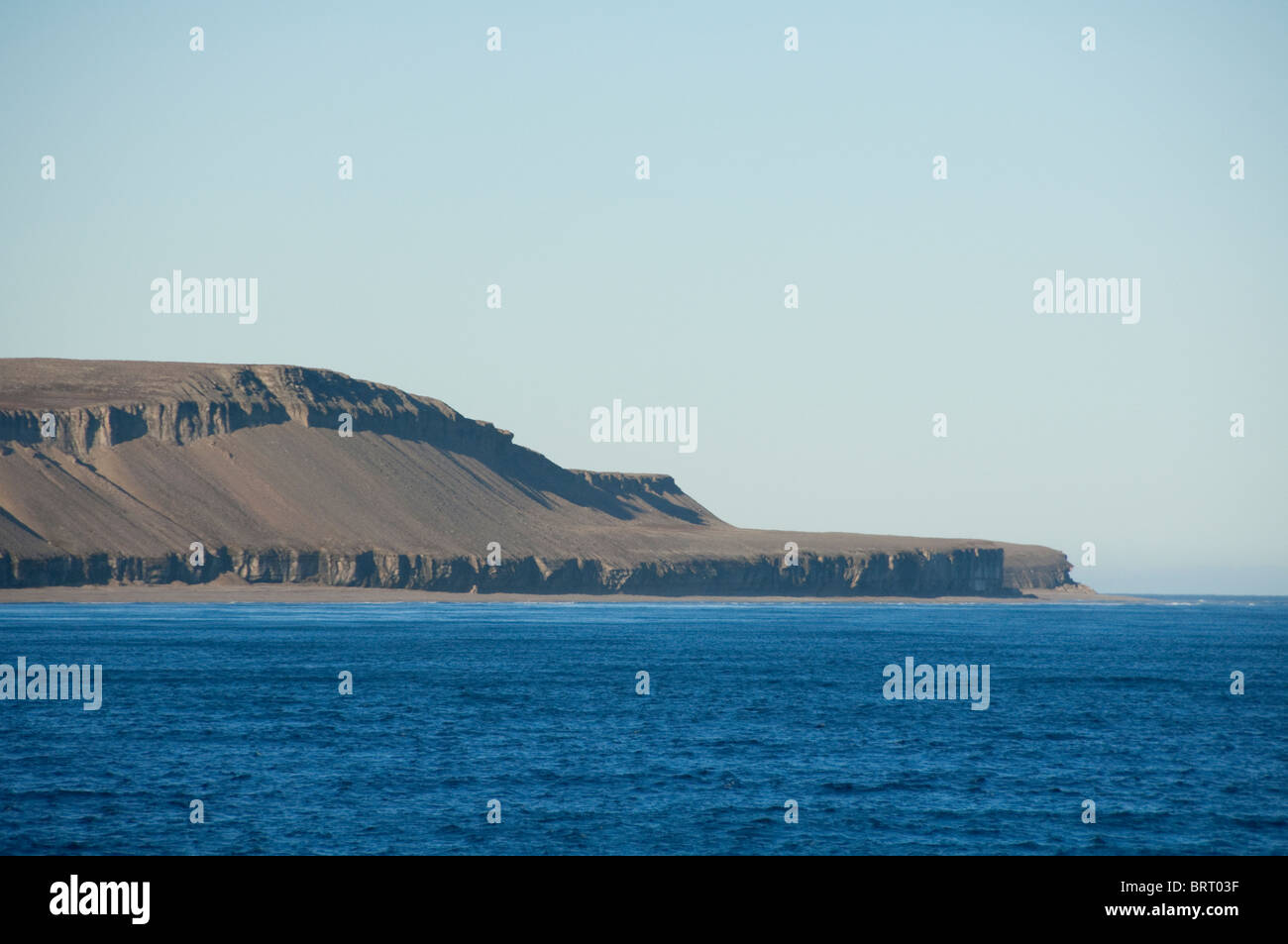 Kanada, Nunavut, Qikiqtaaluk Region, Akpatok Insel. Stockfoto