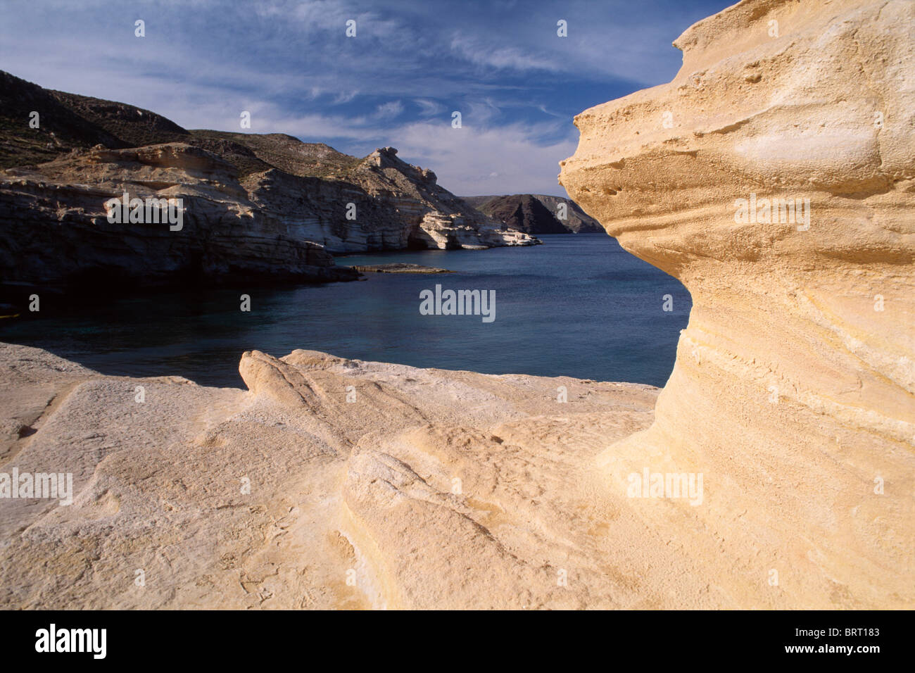 Küsten in Cabo de Gata-Níjar Natural Park, Almeria, Andalusien, Spanien, Europa Stockfoto