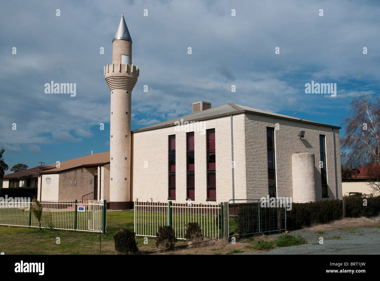 Das türkische Islamische Kulturzentrum und die Moschee Islamische Moschee in Mooroopna, nahe Shepparton in Victoria Stockfoto