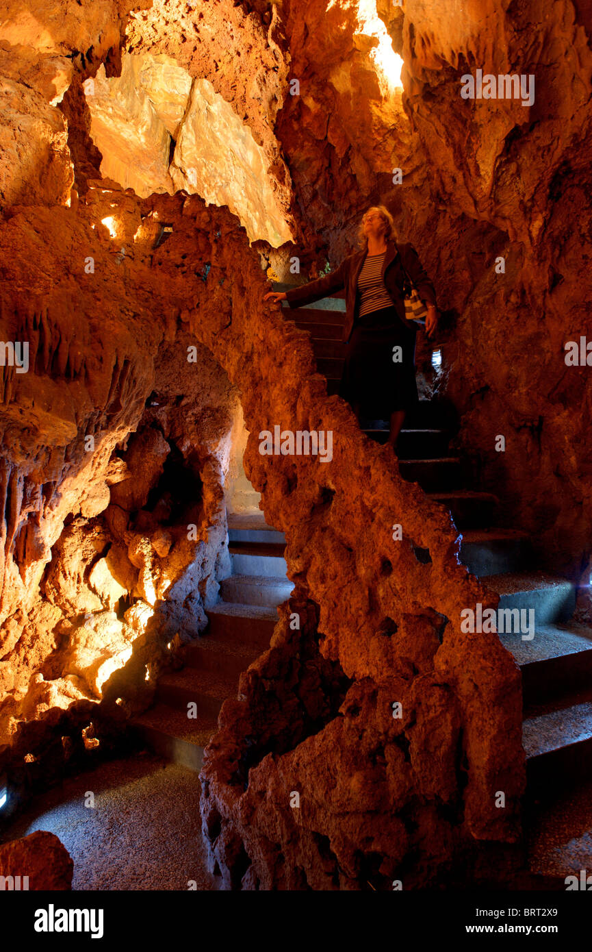 Mira de Aire Höhlen, Portugal Stockfoto