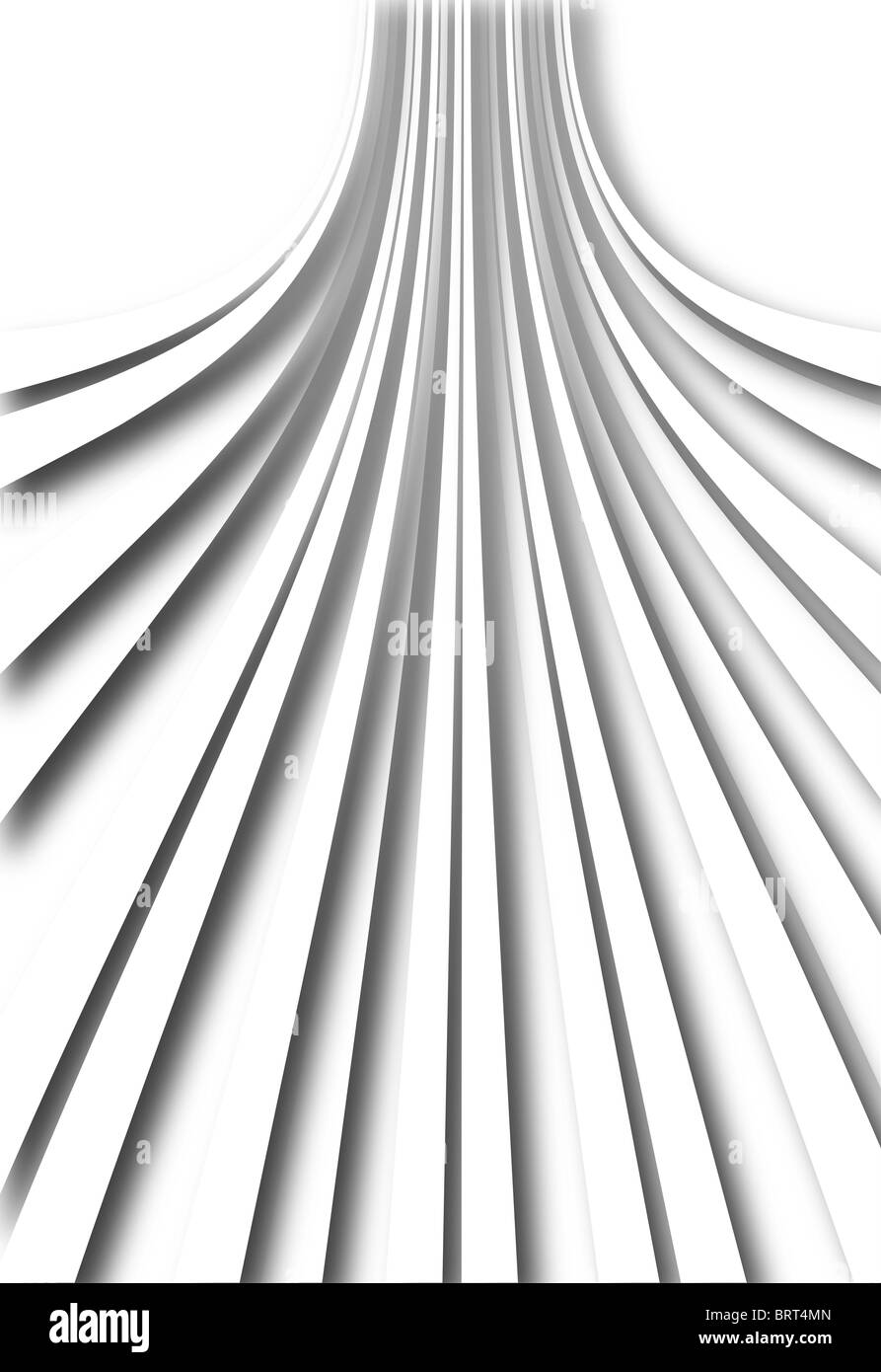 Abstrakte Muster weiß Ausschnitt Papier Streifen Stockfoto