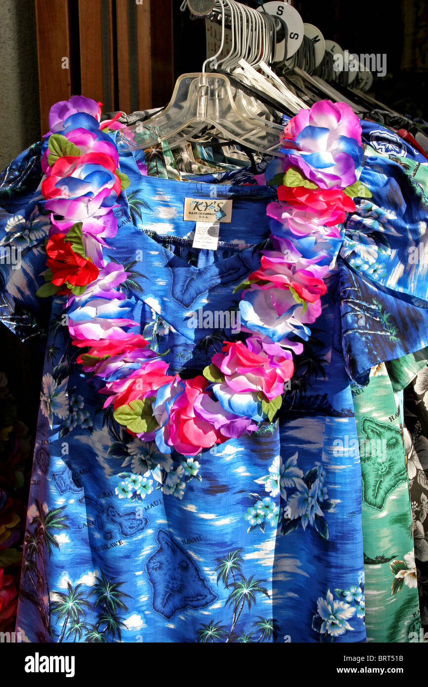 Hawaiian Shirts für Verkauf Hawaii USA Stockfoto