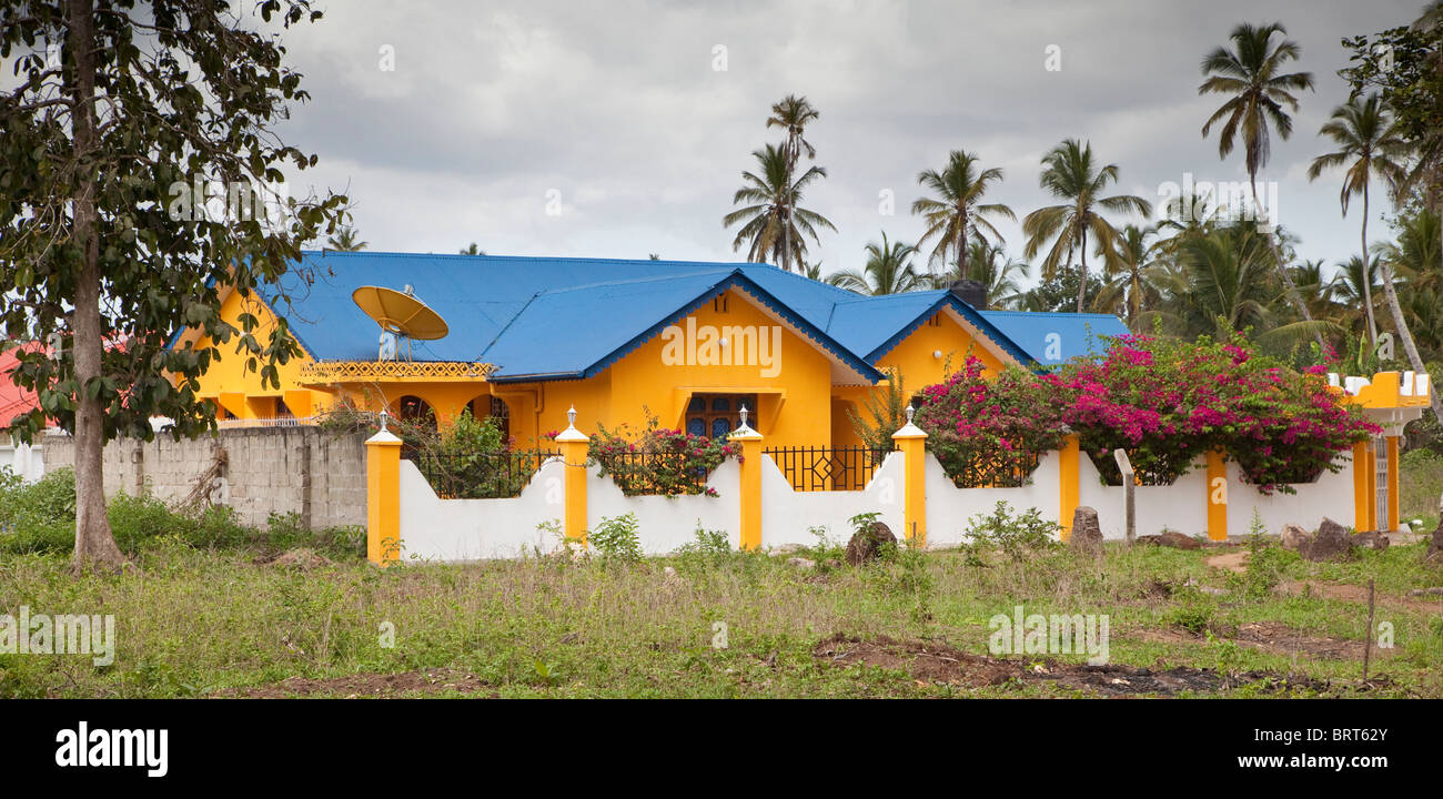 Sansibar, Tansania. Landhaus außerhalb von Stone Town. Stockfoto