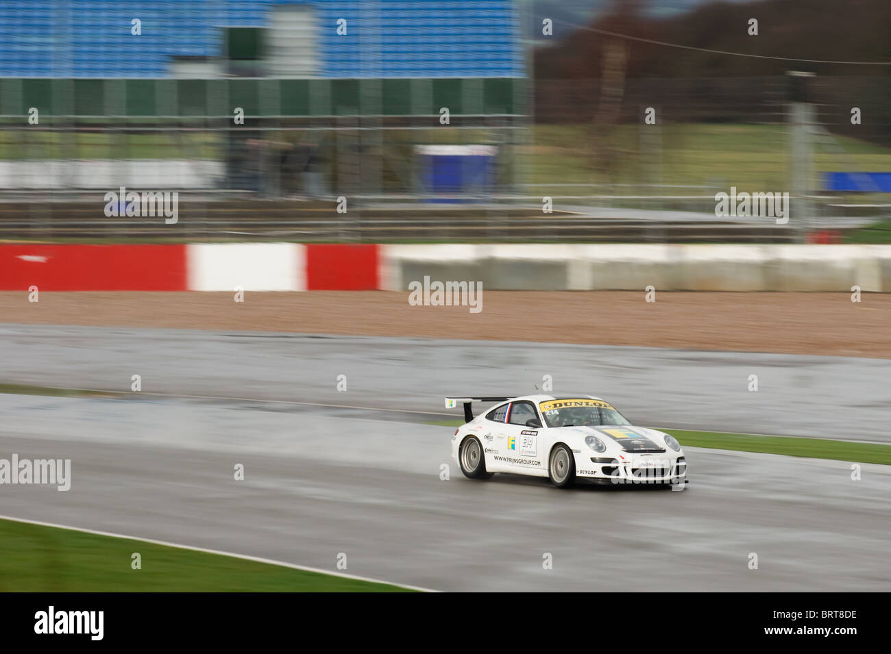 Charlie Frijns / Rob Frijns im Porsche 997 GT3-Auto - Dutch Supercar Challenge in Silverstone 2010. Stockfoto