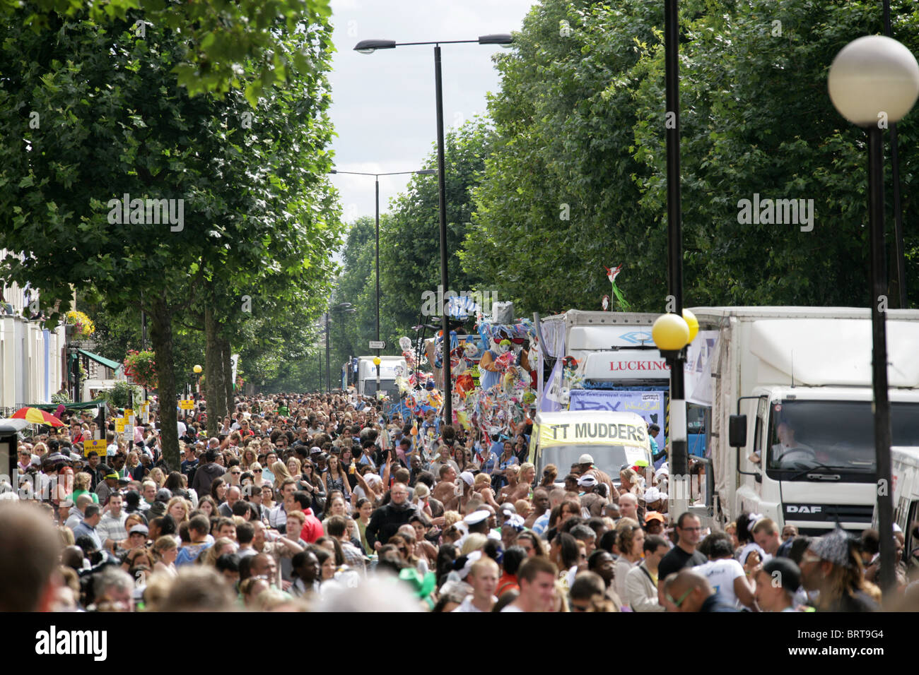 Menge an Nottinghill Carnival 2010 Stockfoto