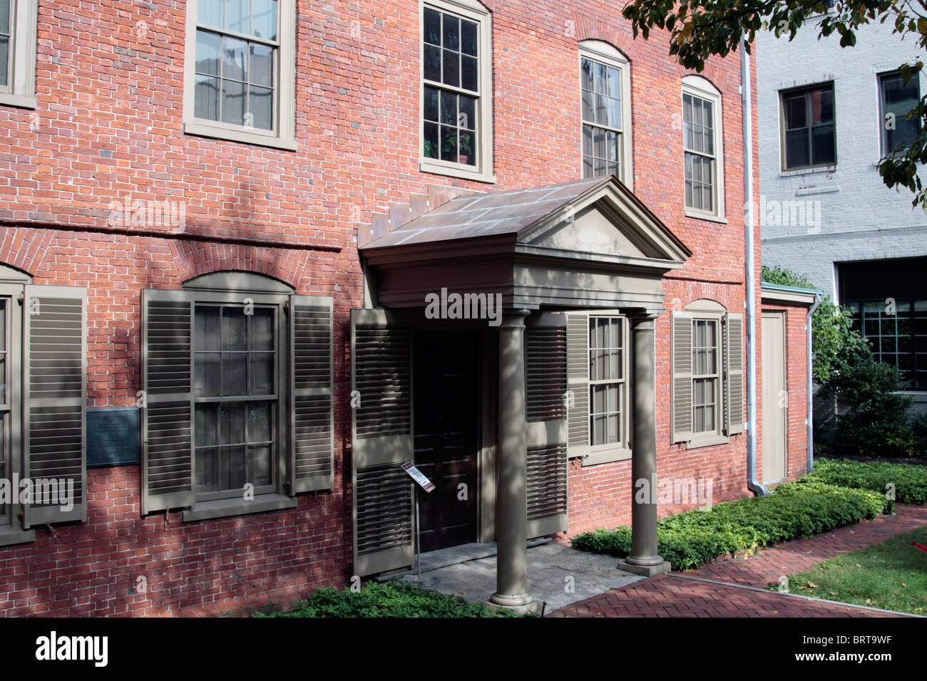 Portland Maine Longfellow House Stockfoto
