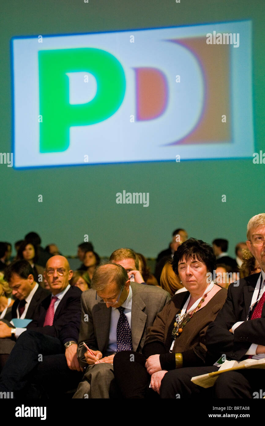 Nationales Treffen Partito Democratico, Busto Arsizio, Italien Stockfoto