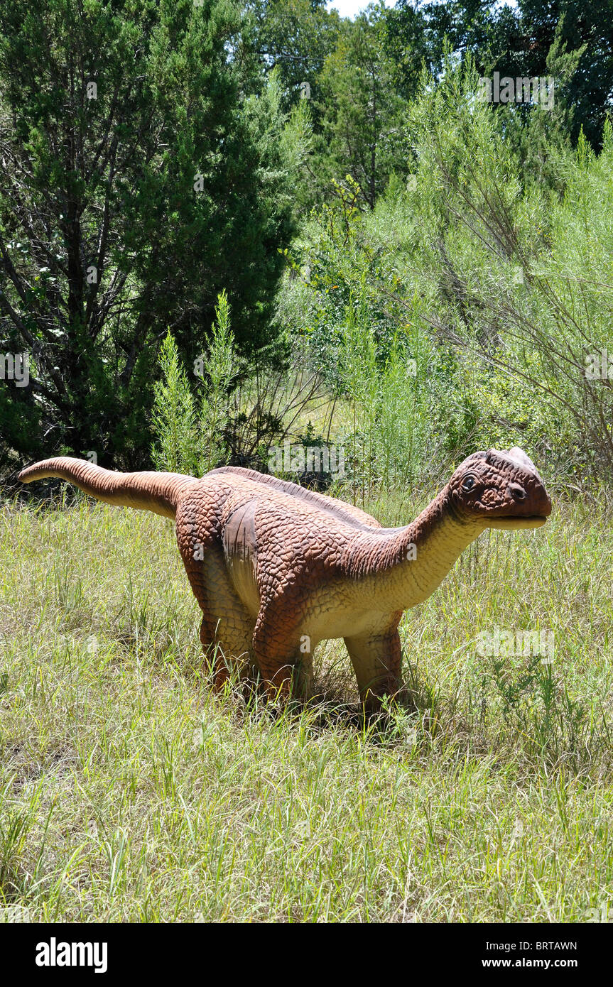 Massospondylus, Dinosaur World, Glen Rose, Texas, USA Stockfoto