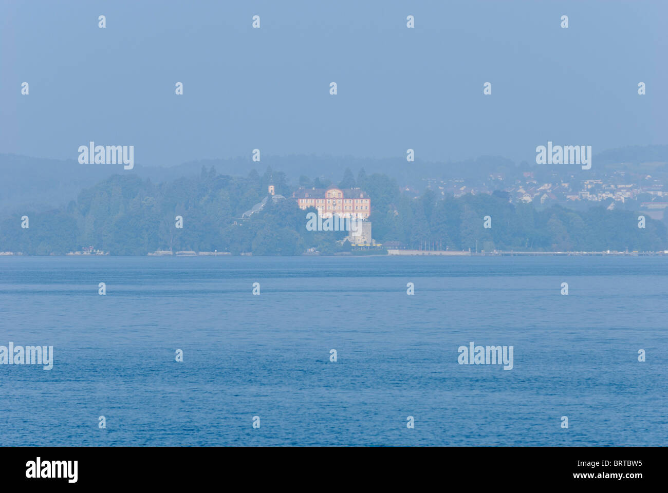 Insel Mainau mit Burg, Lake Constance Baden-Württemberg Deutschland Stockfoto