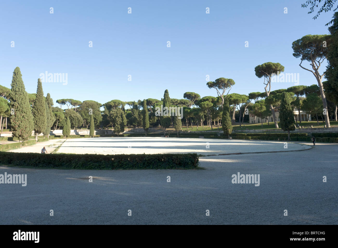 Piazza di Siena, Villa Borghese, Rom Stockfoto