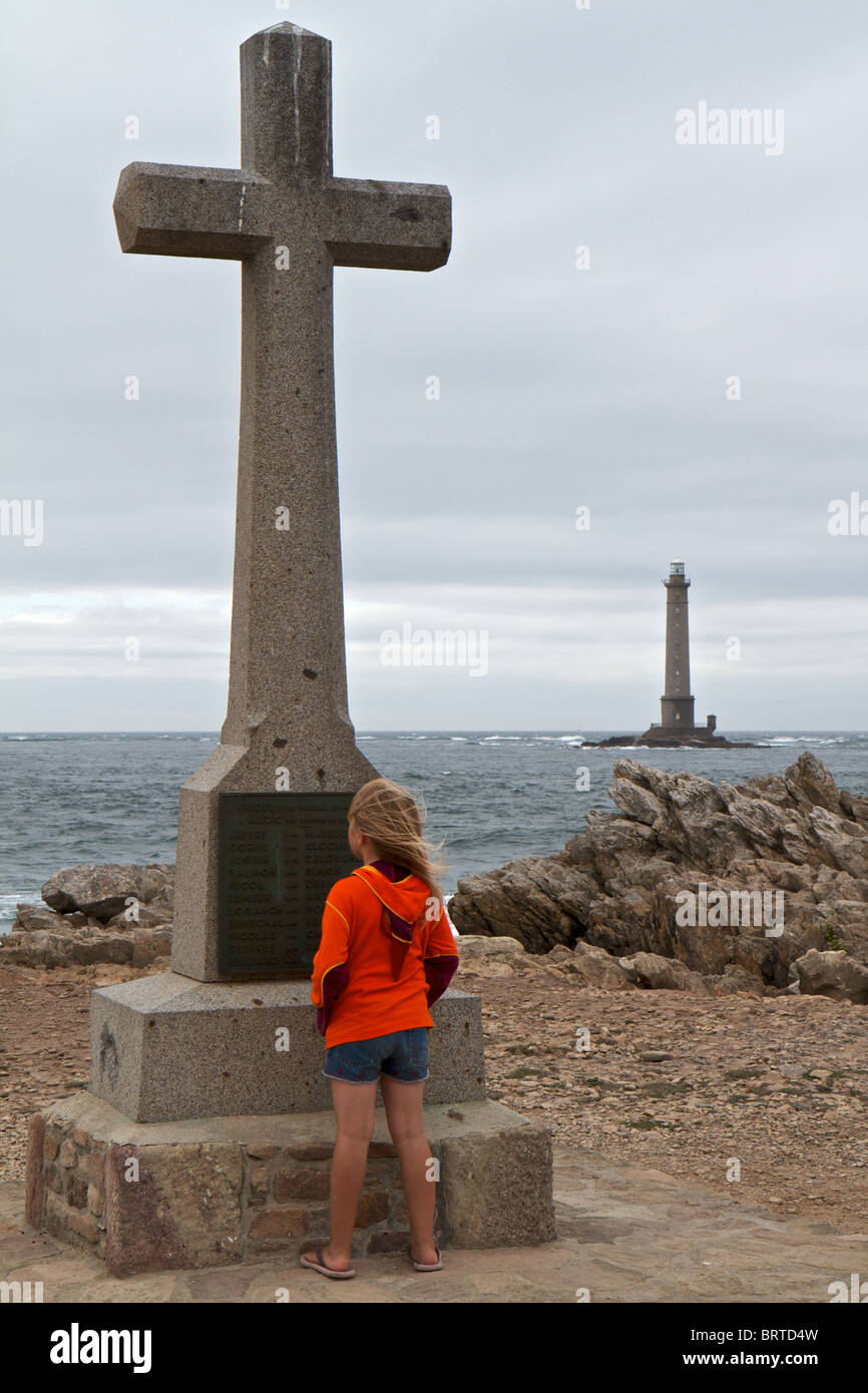 Denkmal in der Normandie Stockfoto