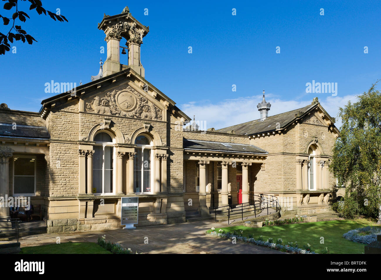 Das Salz Gebäude Shipley College, Saltaire, in der Nähe von Bradford, West Yorkshire, England, UK Stockfoto