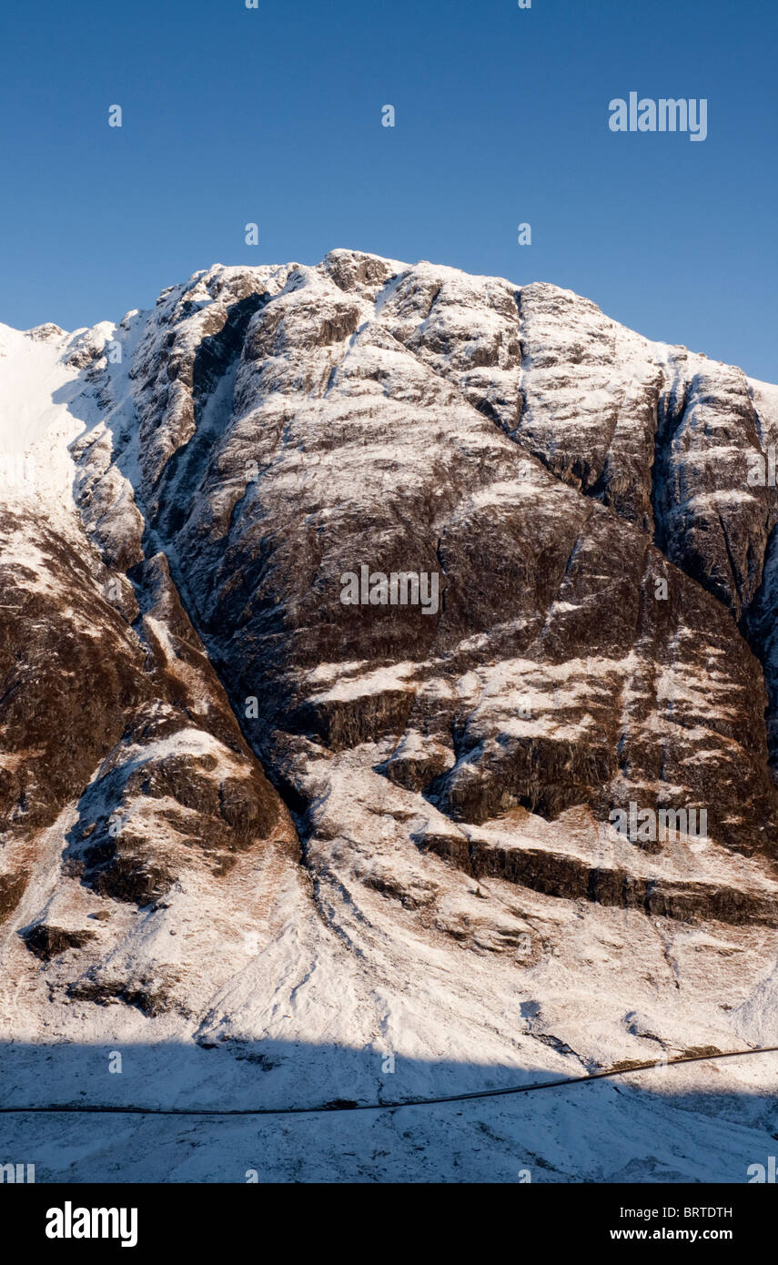 Blick vom Coire Nan man über den Pass von Glen Coe Stockfoto