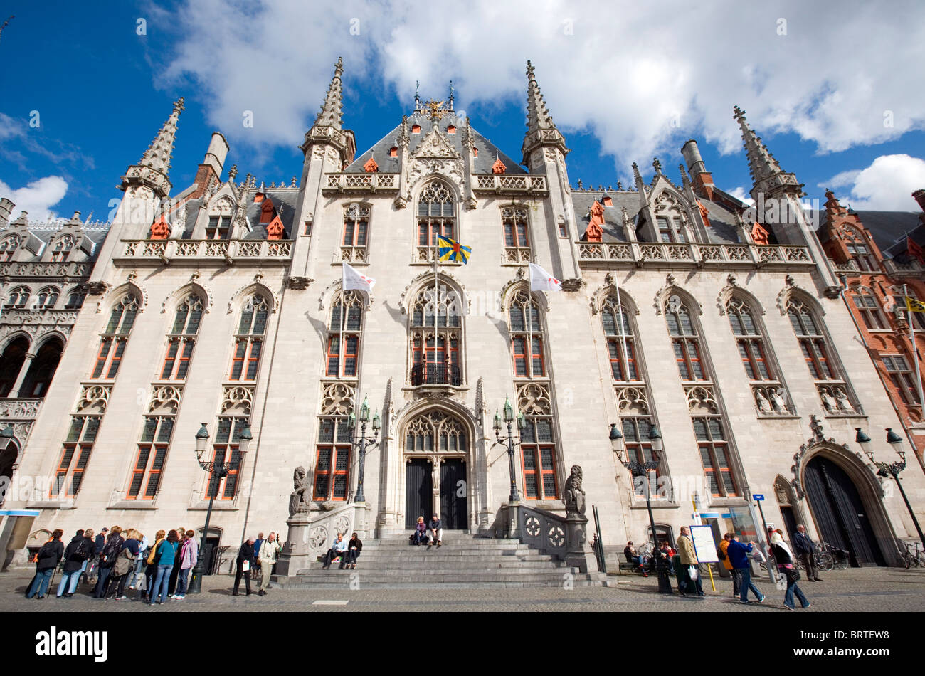 Provincial Administration Building, Grand Place, Brügge, Belgien, Europa Stockfoto