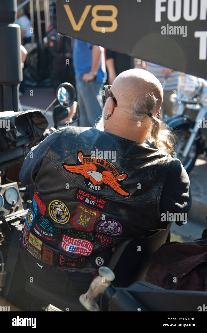 Brightonia 2010, Brighton Seafront Biker übernommen Stockfoto