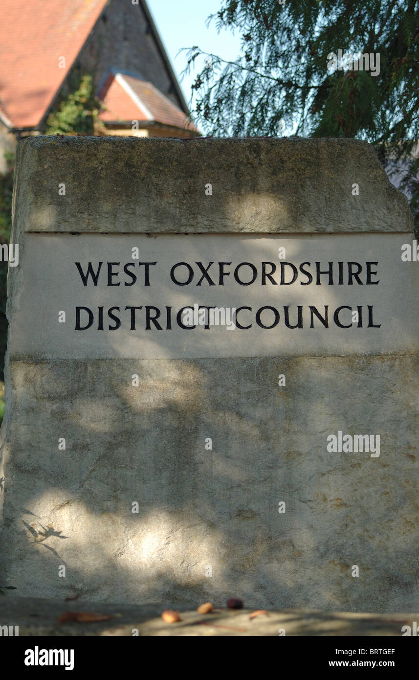 West Oxfordshire District council Stockfoto