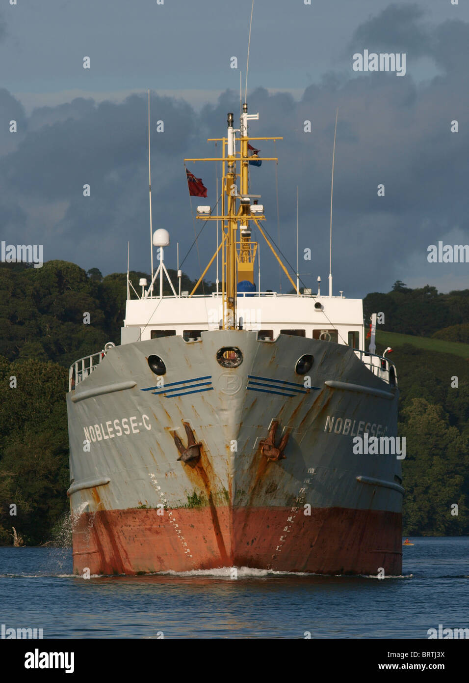 Große Schiff Truro River Stockfoto