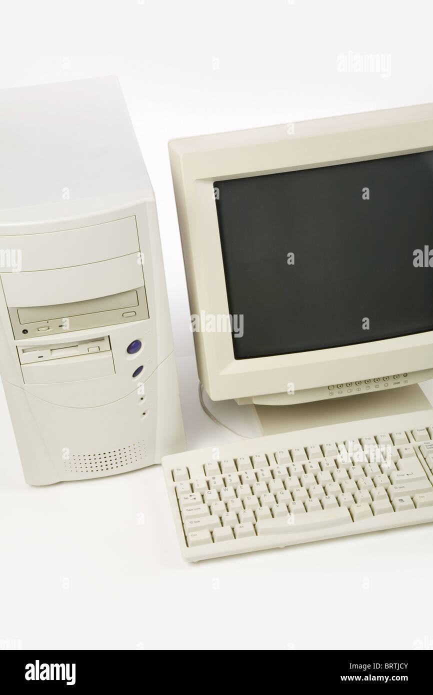 Desktop-Computer in der Nähe erschossen Stockfoto