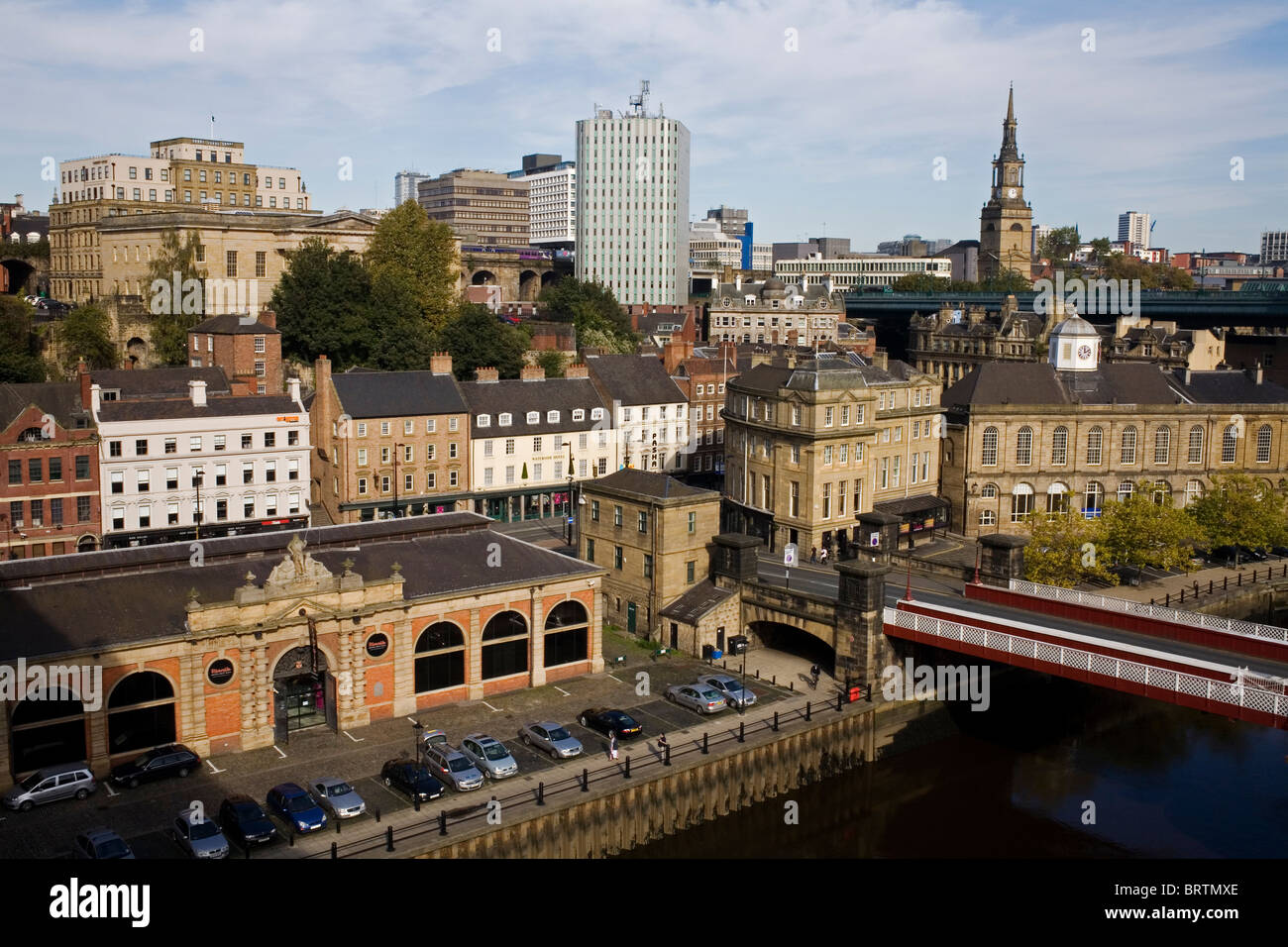 Newcastle Upon Tyne Kai. Stockfoto