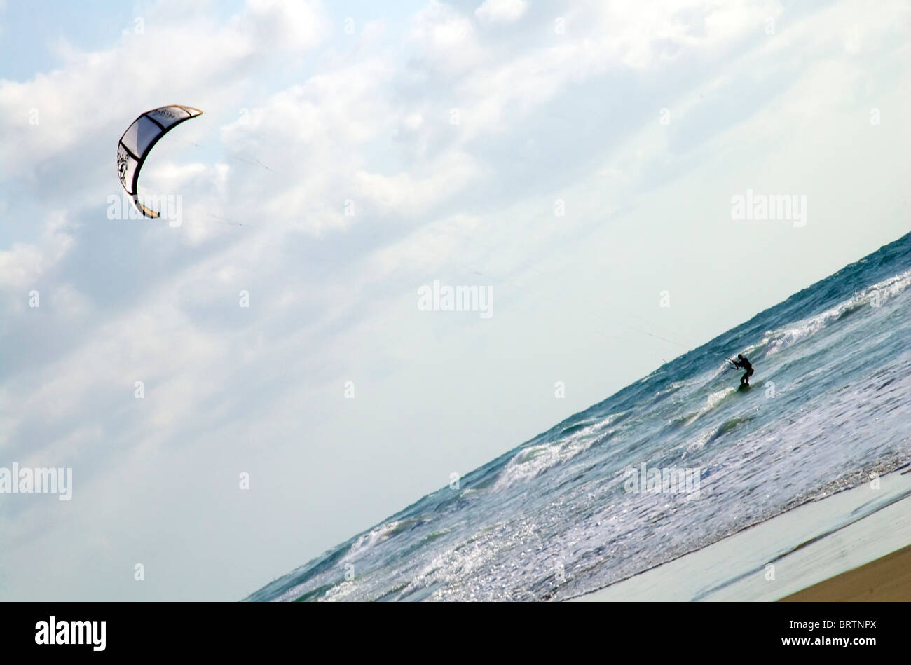 Kitesurfen Stockfoto