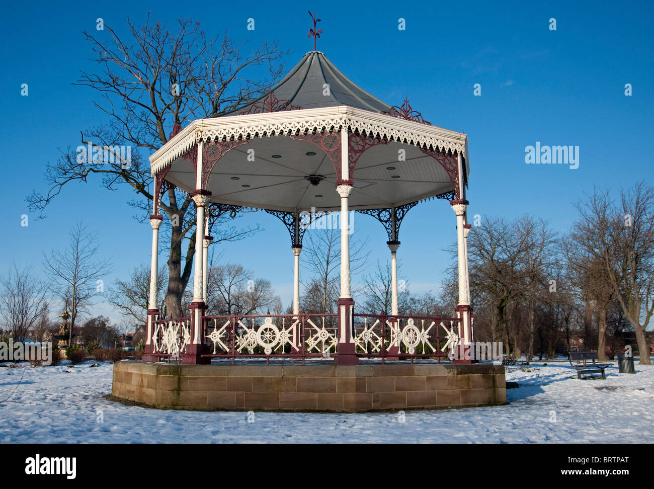 Musikpavillon, Albert Park, Middlesbrough Stockfoto