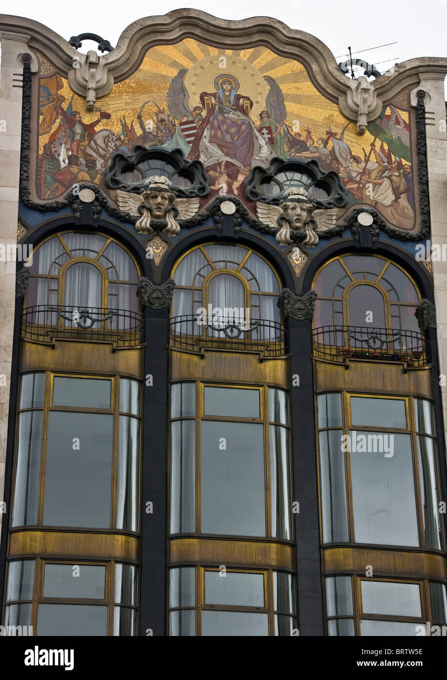 Jugendstil Torak Bank Haus Budapest Ungarn Europa Stockfoto