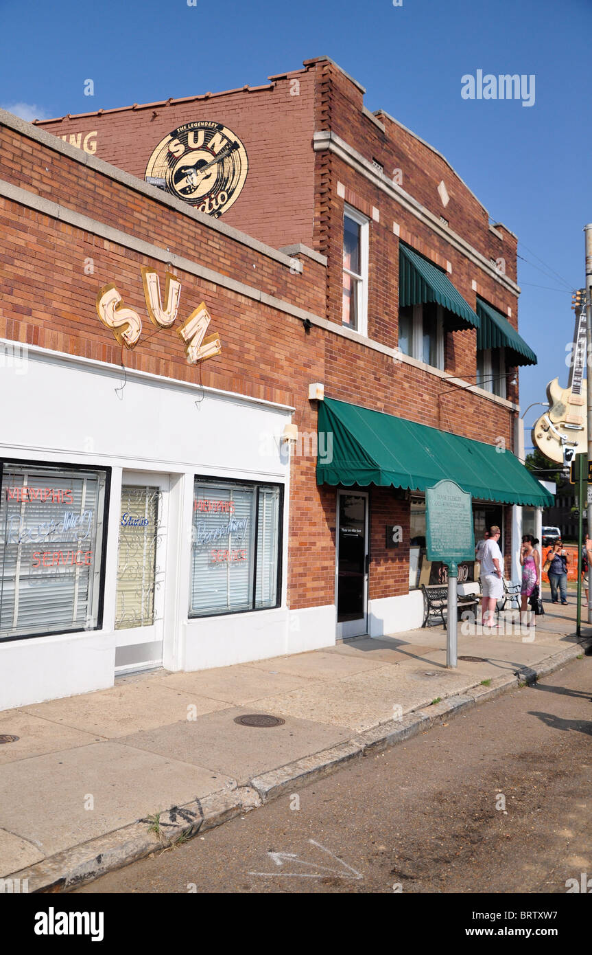 Sun Records recording Studio Memphis, Tennessee Stockfoto