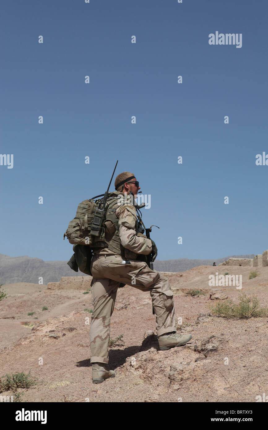 Letzten Patrouille von der holländischen Armee in Afghanistan (2010-07-24) Stockfoto