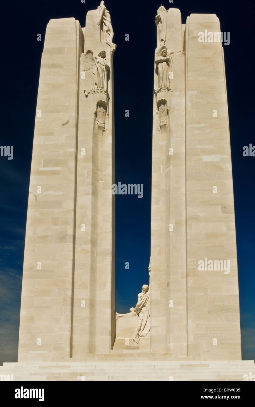 Die Canadian National Vimy Memorial ist eine Gedenkstätte in Frankreich gewidmet dem Andenken von Canadian Expeditionary Force Mitglieder Stockfoto