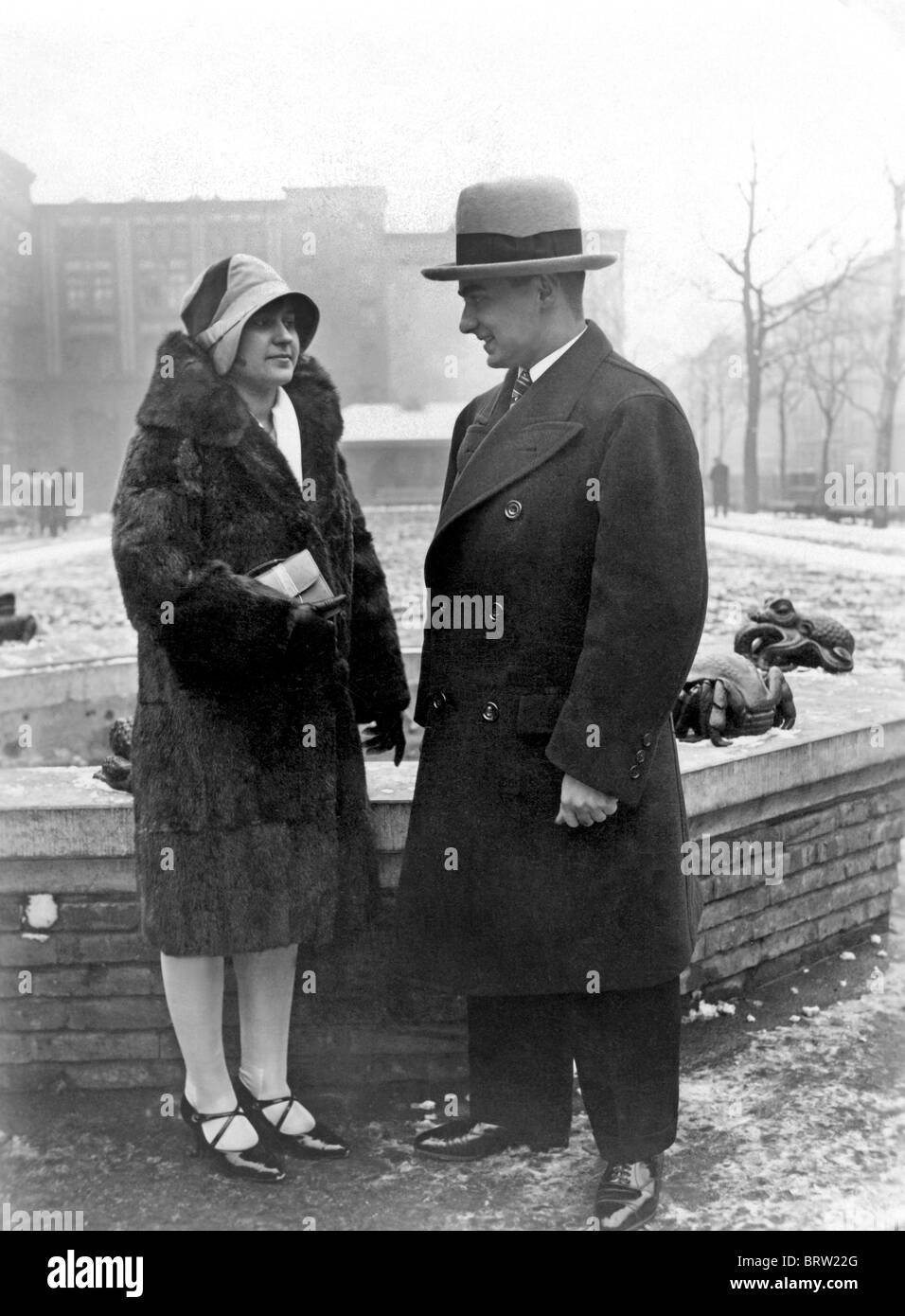 Paar, Mode, historische Aufnahme, um 1924 Stockfoto